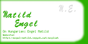 matild engel business card